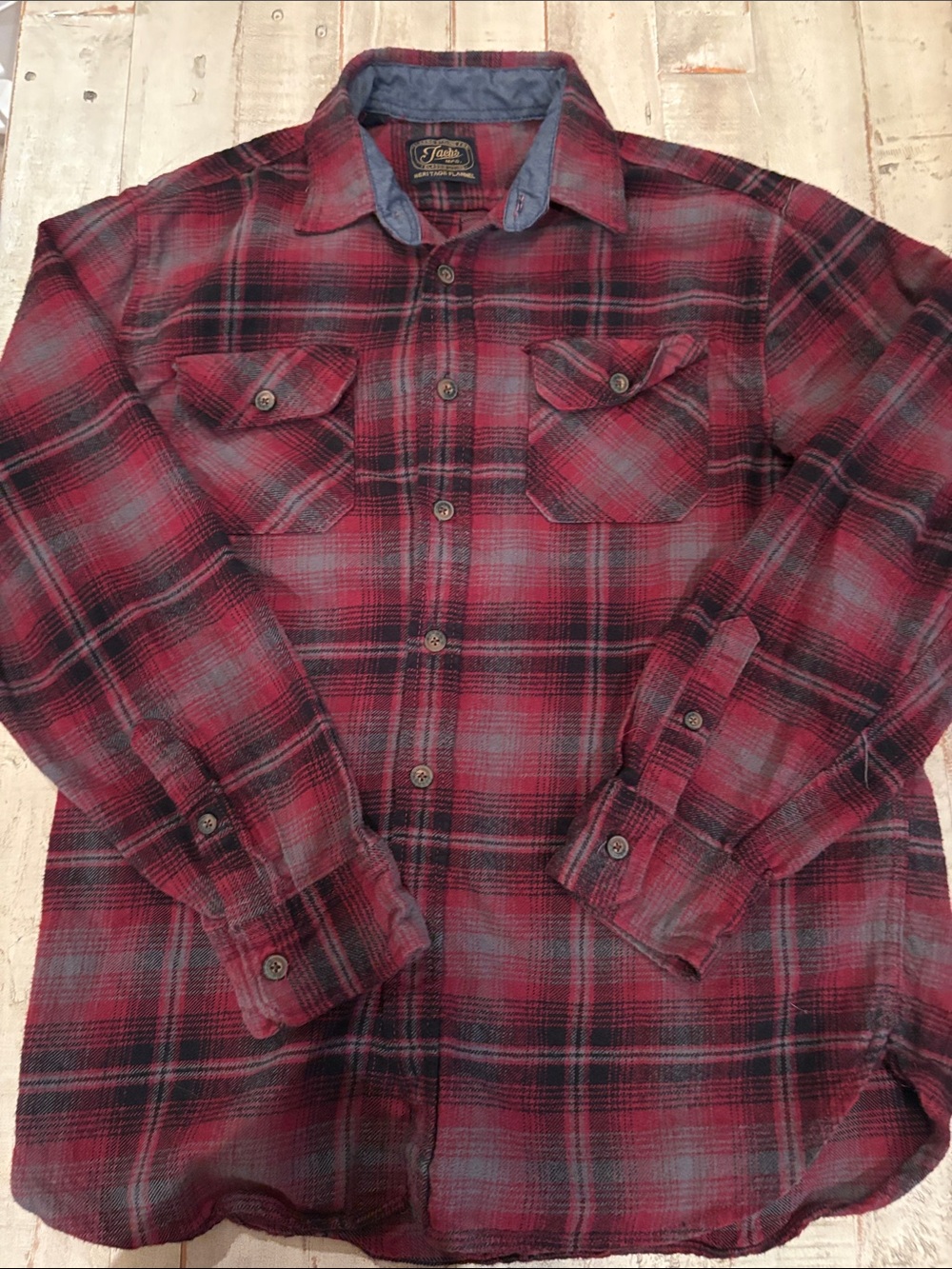 Jachs Heritage Flannel Plaid Button Down